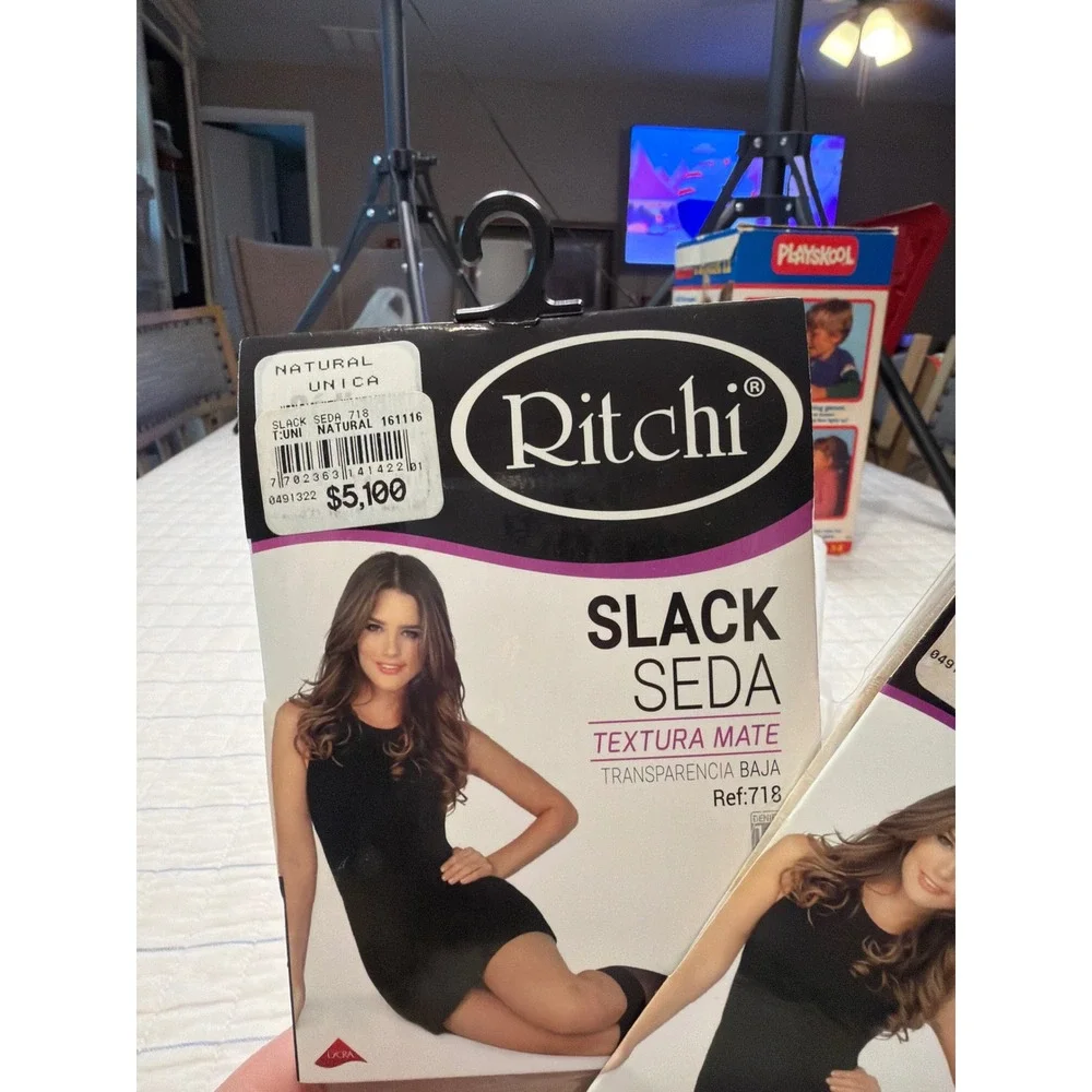 2pk Ritchi Slack Seda Matte Texture Hosiery Natural One Size Ref 718 Sheer 15D